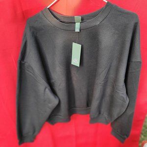 black inner fleece sweatshirt